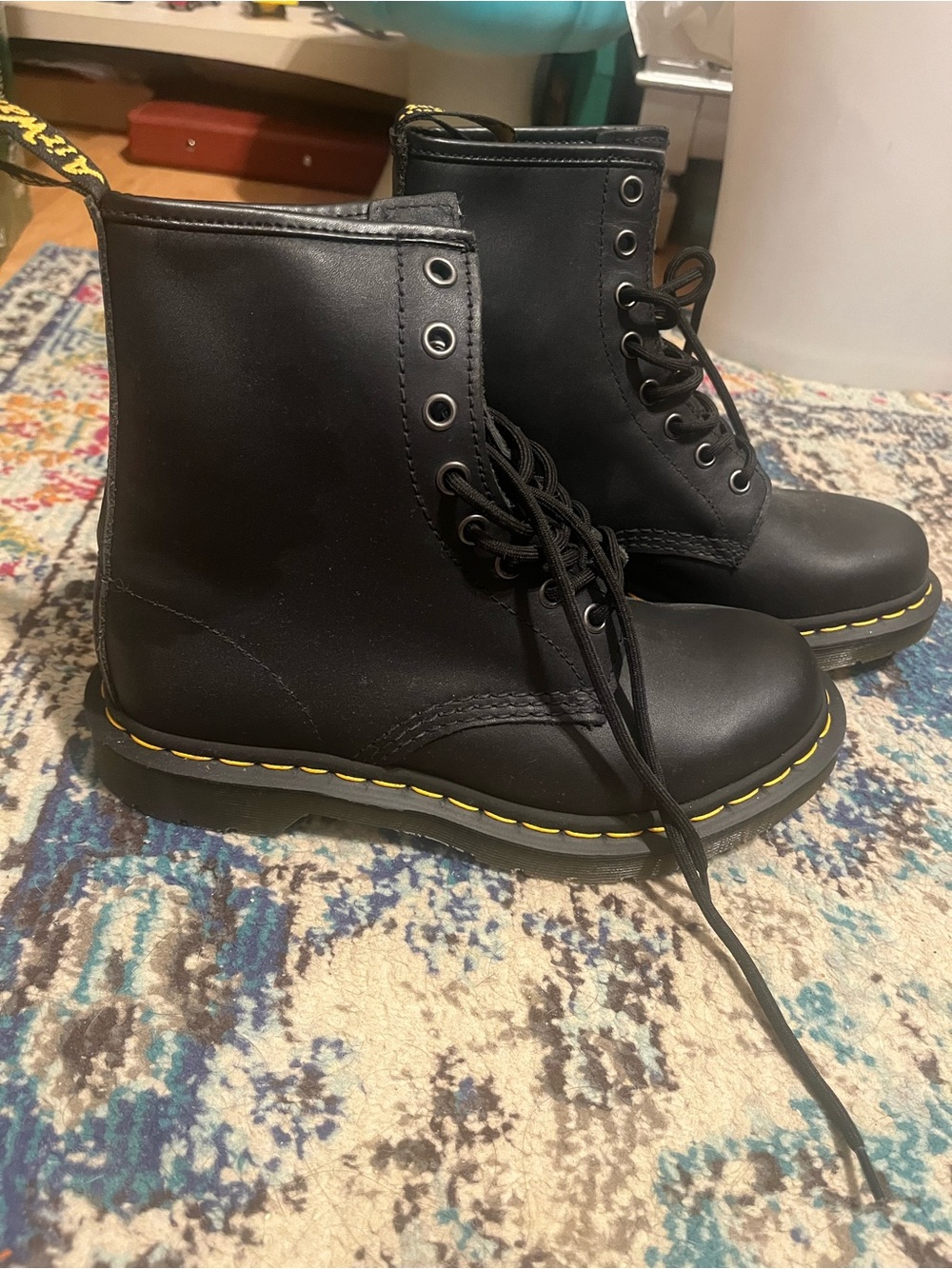 Dr. Martens Black Leather Lace-Up Women’s boots, Brand new